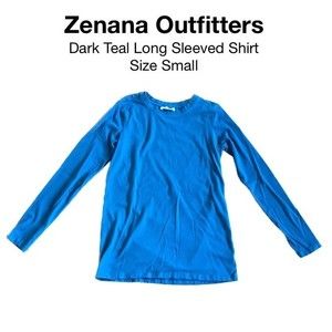 Dark Teal Size Small Long Sleeved Shirt
